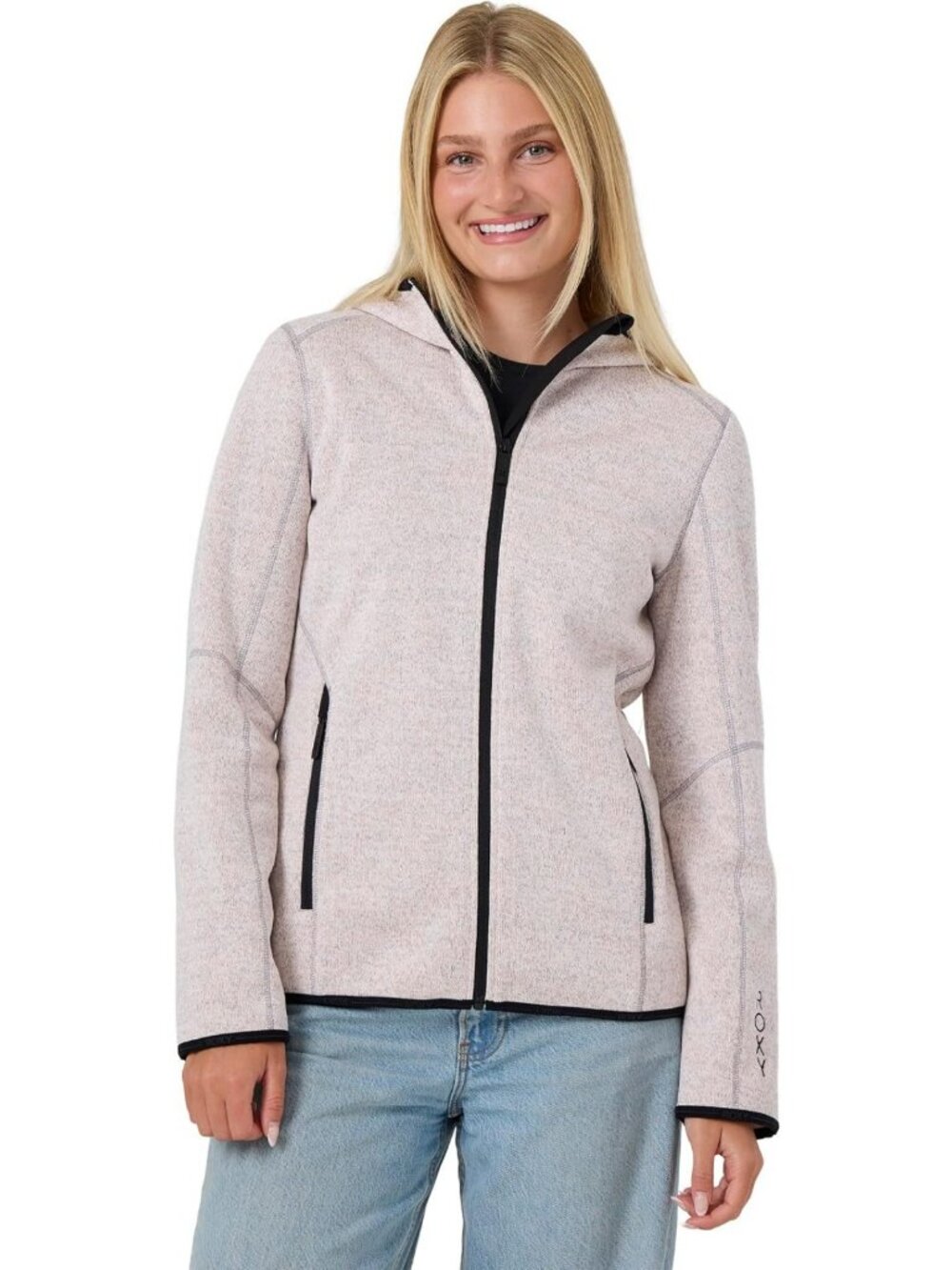 Cozy Hooded Fleece Jacket for Women - Full-Zip, Soft Interior, Zip Pockets